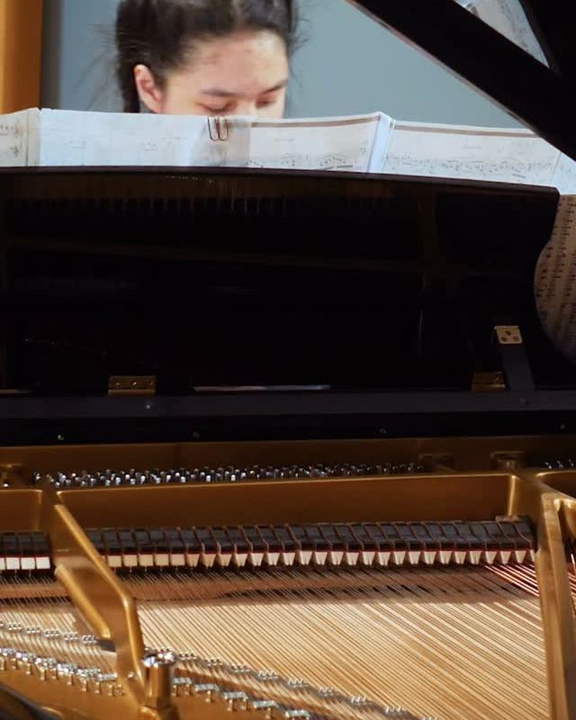 Violinist at a lesson